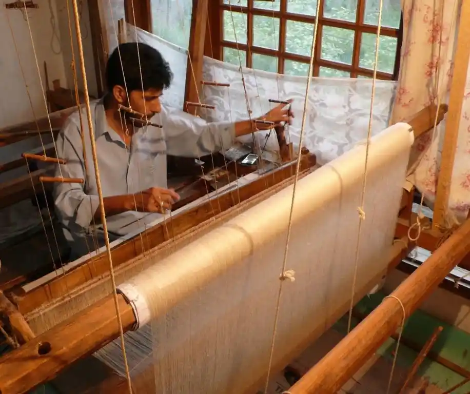 Traditional Afghan handwoven shawl